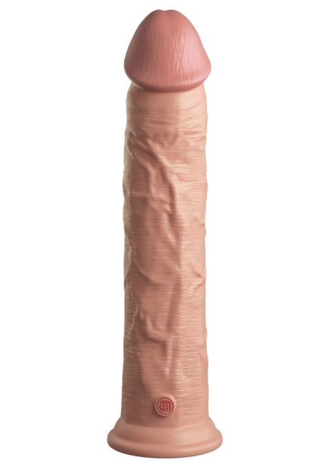 Miękkie silikonowe dildo z twardszym rdzeniem King Cock 11 Inch Dual Density Silicone Cock Light King Cock