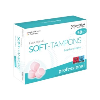 Opakowanie Zbiorcze Tamponów Bezsznurkowych Soft-Tampons Normal Professional Box Of 50 JoyDivision JoyDivision