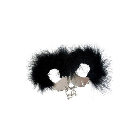 Czarne Kajdanki Z Futrem Adrien Lastic Adrien Lastic