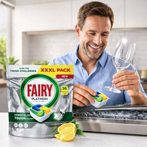 FAIRY Tabletki do zmywarki Platinum Lemon 96 szt