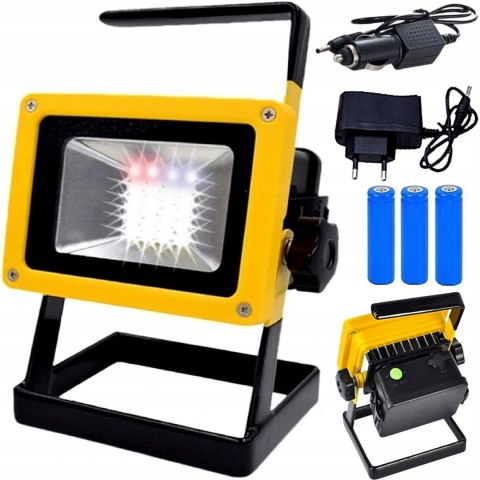 HALOGEN PRZENOŚNY LAMPA LED WARSZTATOWA MOCNY NAŚWIETLACZ SMD BUDOWLANY Fortrade