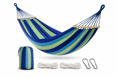 HAMAK 1 OSOBOWY STELAŻ OGRODOWY HUŚTAWKA MOCNY WZMOCNIONY DUŻY + TORBA 200*80 Fortrade