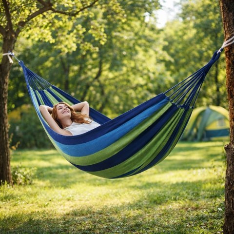 HAMAK OGRODOWY 200x80cm HUŚTAWKA LEŻAK WISZĄCY JEDNOOSOBOWY BUJAK Fortrade