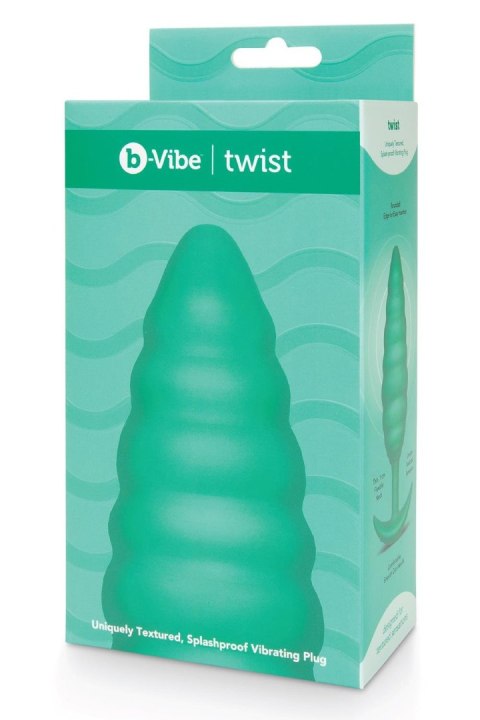 Korek analny Twist Texture Plug Green b-Vibe B-Vibe