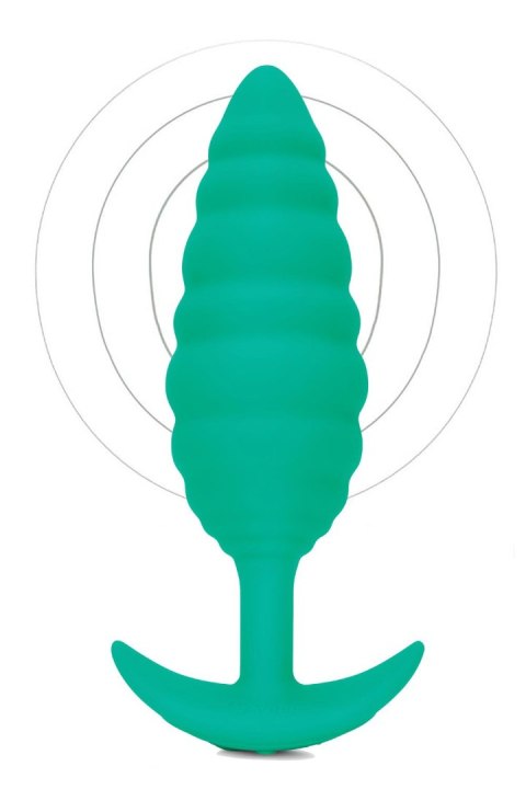 Korek analny Twist Texture Plug Green b-Vibe B-Vibe