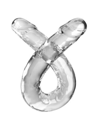 Podwójne dildo 46 cm King Cock Clear Double Dildo 18" Pipedream King Cock