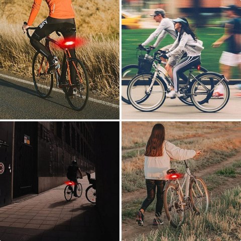 KIERUNKOWSKAZY ROWEROWE SYGNALIZACJA TYŁ LED PILOT OŚWIETLENIE MIGACZ ROWER Fortrade