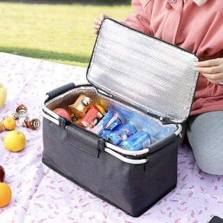 Kosz Koszyk termiczny składany 30L torba piknikowa wodoodporna Fortrade