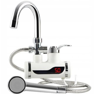 Kran podgrzewacz wody z prysznicem ścienny Fortrade