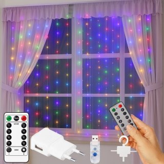 Kurtyna 200 led usb + pilot MC (100) Fortrade