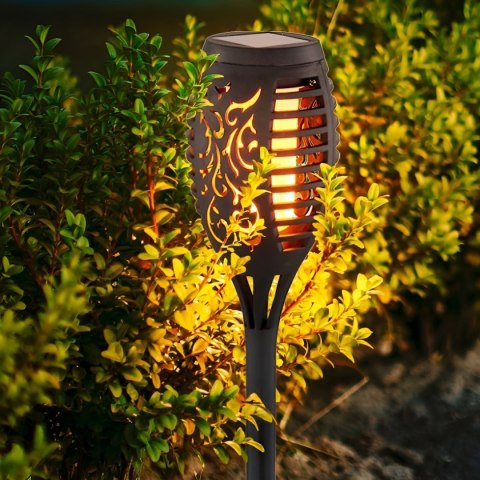 LAMPA SOLARNA OGRODOWA POCHODNIA LAMPKI SOLARNE DO OGRODU LED Fortrade