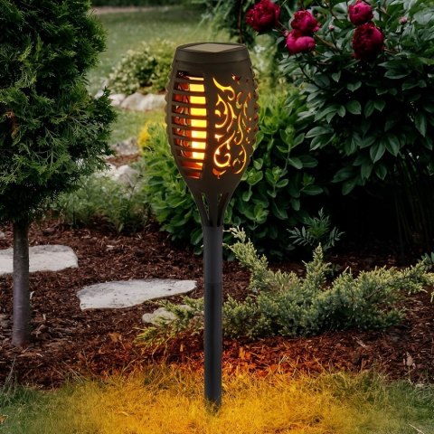 LAMPA SOLARNA OGRODOWA POCHODNIA LAMPKI SOLARNE DO OGRODU LED Fortrade