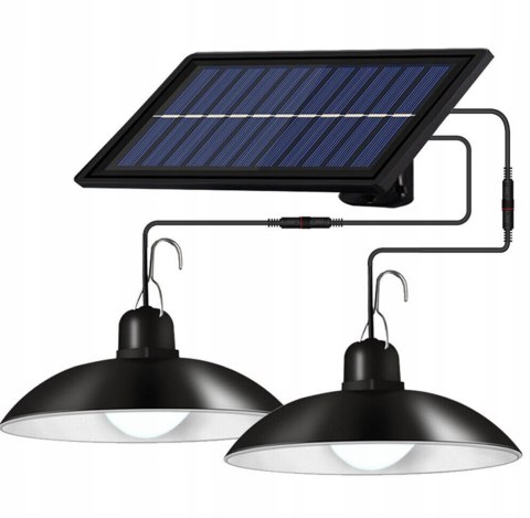 Lampa solarna ogrodowa żyrandol podwójny Fortrade