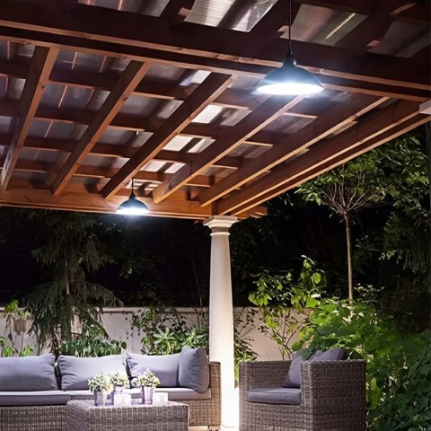 Lampa solarna ogrodowa żyrandol podwójny Fortrade