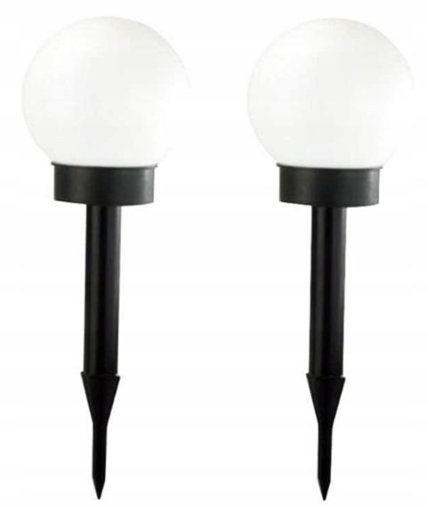 Lampki ogrodowe solar wbijana kula rgb 10 cm Fortrade