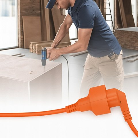 PRZEDŁUŻACZ OGRODOWY DO KOSIARKI GRUBY PRZEWÓD SZNUR BUDOWLANY KABEL 30m 2x Fortrade