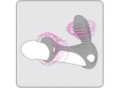 Pierścień Uciskowy Na Penisa Gladiator F + Lrs Black Adrien Lastic Adrien Lastic