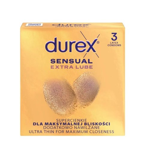 Prezerwatywy Sensual Extra Lube 3 Szt Durex Durex