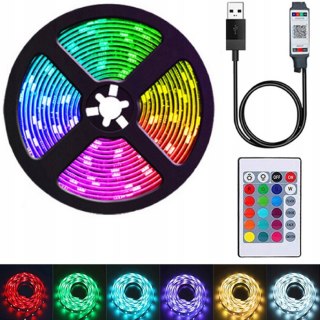 Taśma led 3m tv rgb + pilot Fortrade