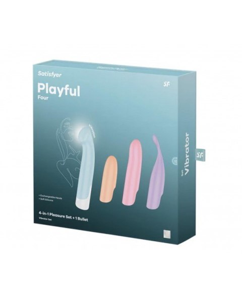 Wibrator Z Wymiennymi Nakładkami Playful Four Satisfyer Satisfyer