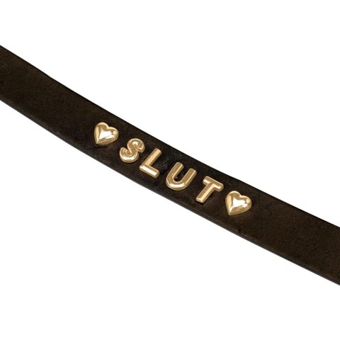 Gold Word Choker-Slut Liebe Seele Liebe Seele
