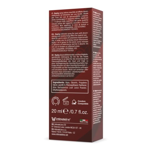 Spray Opóźniający Wytrysk Replay 20Ml IntimateLine IntimateLine