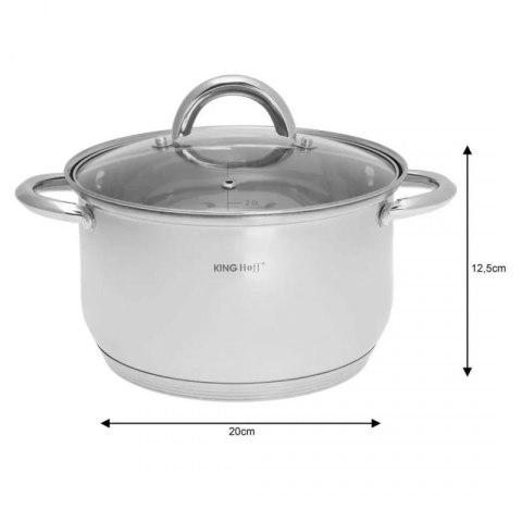 12 ELEMENTOWY ZESTAW GARNKÓW KINGHOFF KH-4457 Kinghoff