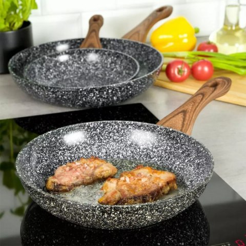 3 PATELNIE GRANITOWE GRANIT WOOD KINGHOFF KH-1030 Kinghoff