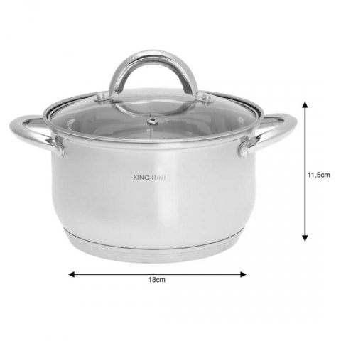 8 ELEMENTOWY ZESTAW GARNKÓW KINGHOFF KH-4448 Kinghoff