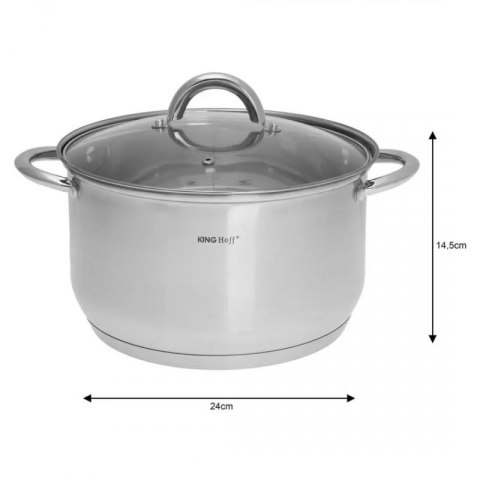 8 ELEMENTOWY ZESTAW GARNKÓW KINGHOFF KH-4448 Kinghoff