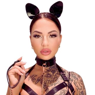 Kocie uszy High Gloss Cat Ears Black/Silver Kinky Diva Kinky Diva