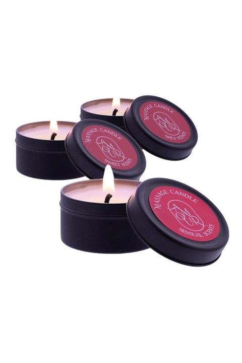 Zestaw Świec Amour Massage Candle Set Of 3 Scents Dreamtoys Dreamtoys