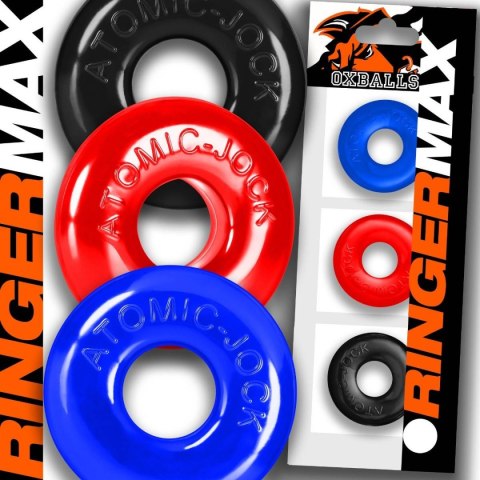 Zestaw pierścieni Ringer Max 3-pack cockrings Multi Oxballs Oxballs