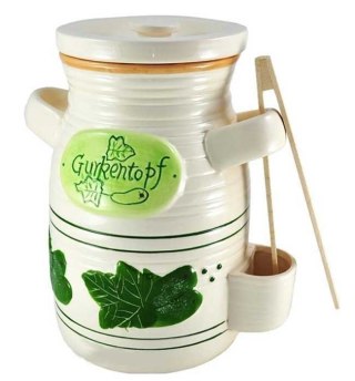 SŁÓJ CERAMICZNY DO OGÓRKÓW 4L+ SZCZYPCE Alpenburg