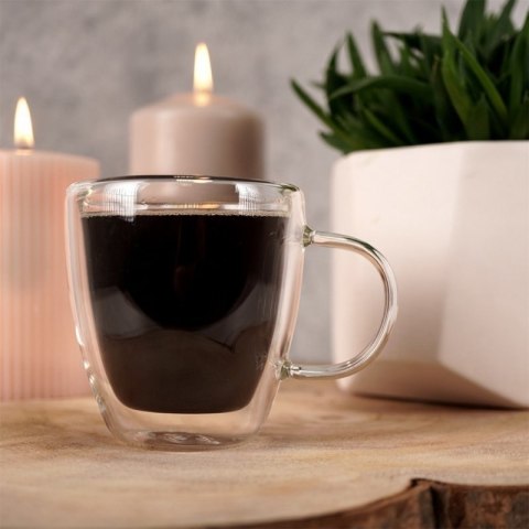 SZKLANKA TERMICZNA 180ml Z PODWÓJNĄ SCIANKĄ DO KAWY Orion