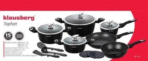 ZESTAW 15 ELEM. GARNKÓW GRANITOWYCH KLAUSBERG KB-7322 Klausberg