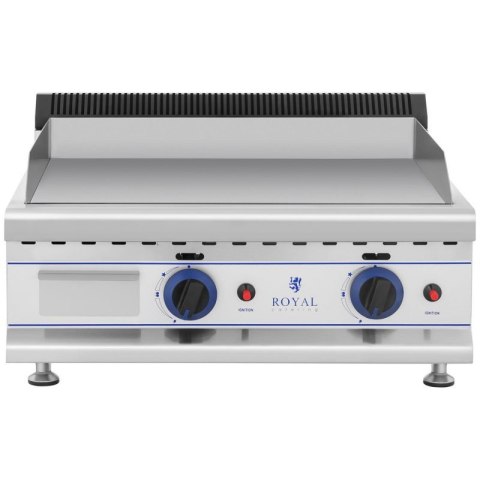 Grill podwójny gładki gazowy na gaz LPG / Propan-Butan 2 x 3000 W 30 mbar Royal catering