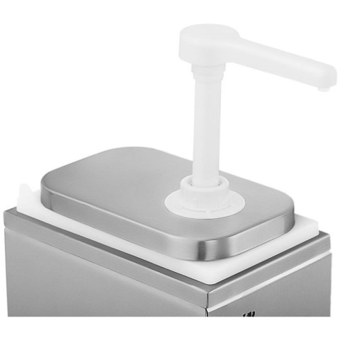 Dyspenser dozownik do sosów z pompką ze stali nierdzewnej 2 l Royal catering