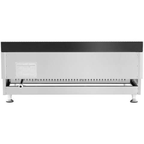 Grill gazowy podwójny gładki nastawny nierdzewny na gaz ziemny 2x 3.1 kW 0.02 bar 74.5 x 40 cm Royal catering