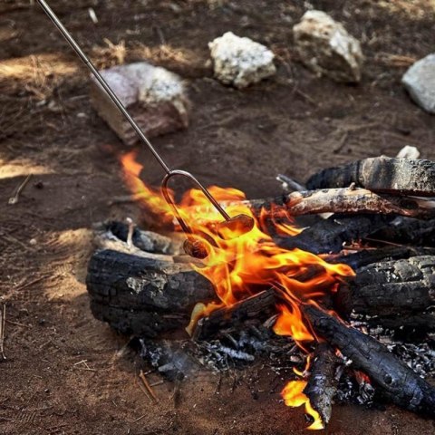 WIDELEC KIJ TELESKOPOWY DO OGNISKA PIECZENIA KIEŁBASEK 4 szt. Alpenburg