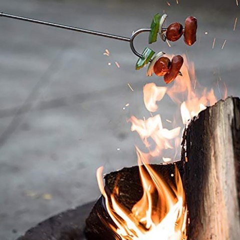 WIDELEC KIJ TELESKOPOWY DO OGNISKA PIECZENIA KIEŁBASEK 4 szt. Alpenburg