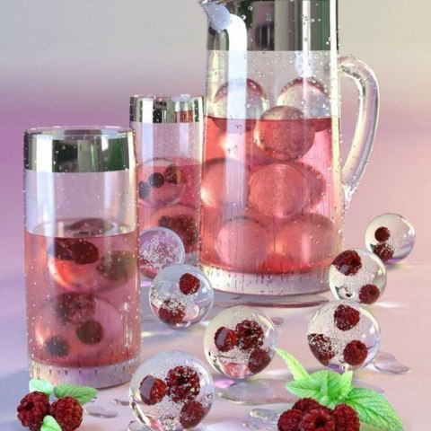 FORMA SILIKONOWA NA 6 KUL LODOWYCH DO DRINKÓW NAPOJÓW Alpenburg