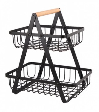 KOSZYK PIĘTROWY NA OWOCE PRZYPRAWY LOFT E-8084 Elitehoff