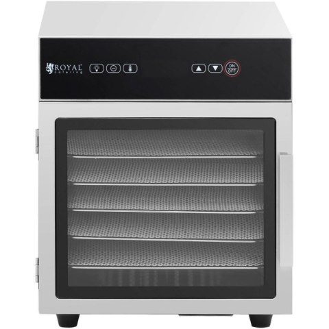 Suszarka spożywcza do grzybów owoców warzyw ziół 6 rusztów 30-90 C 500 W Royal catering
