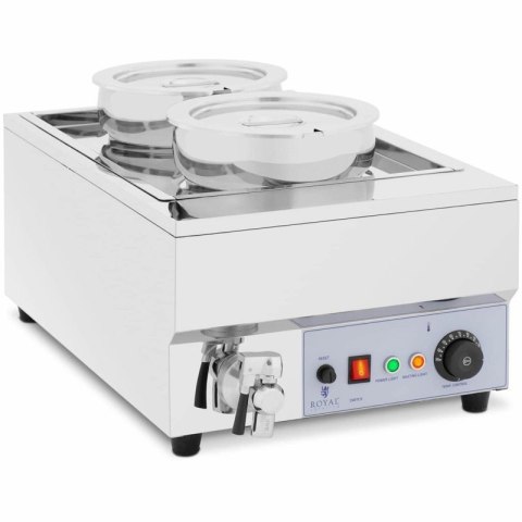 Bemar elektryczny podgrzewacz stacja do zupy fondue czekolady 1500 W 2 x 7 l Royal catering