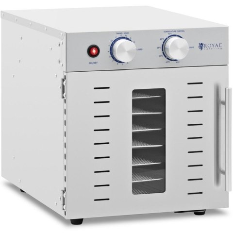 Profesjonalna suszarka dehydrator do żywności 8 rusztów 29x29cm 22L 800W Royal catering