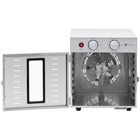 Profesjonalna suszarka dehydrator do żywności 8 rusztów 29x29cm 22L 800W Royal catering