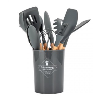 ZESTAW 12 PRZYBORÓW KUCHENNYCH W STOJAKU E-6289 Elitehoff