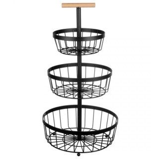 KOSZYK PIĘTROWY PATERA NA OWOCE 3 POZIOMY 3437 Brunbeste