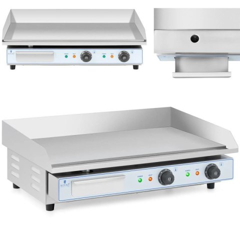 Grill płyta grillowa elektryczna podwójna gładka 730 x 400 mm 2 x 2200 W Royal catering
